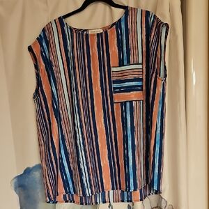Sew In Love Multicolor Striped Blouse